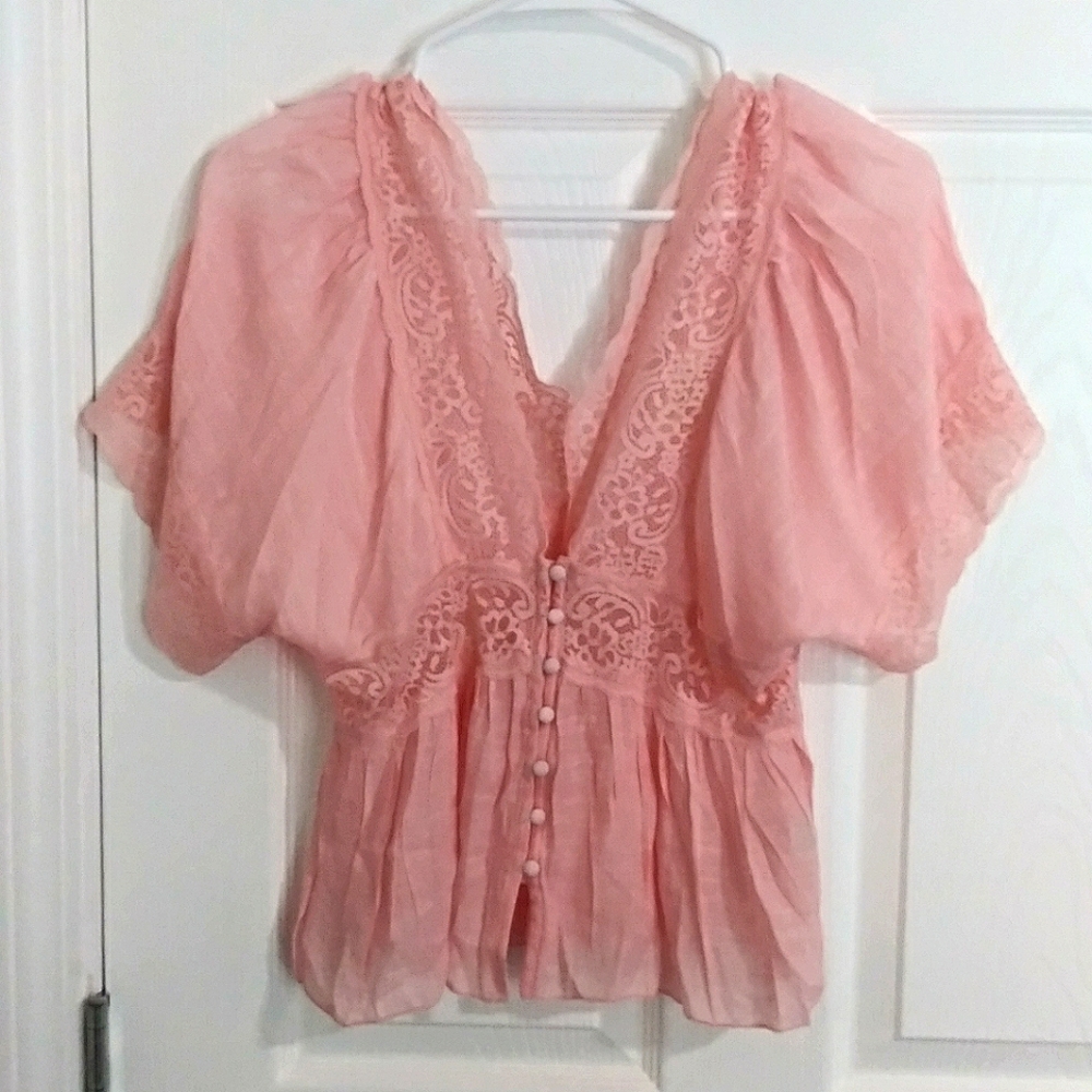 Rebellion Again Cute Lace Top Size Medium